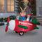 7ft. Airblown® Inflatable Animated Reindeer in Airplane